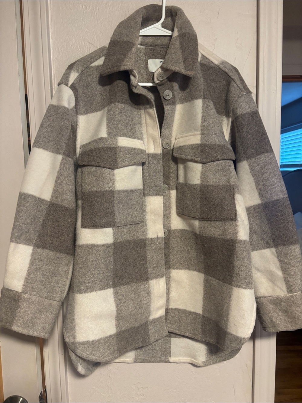 H&M Soft Taupe & Cream Knit Cardigan